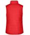 Damen Ladies' Padded Vest Red 8499