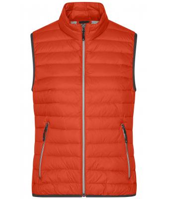 Femme Bodywarmer en duvet femme Orange-flambé/argent 8494