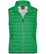 Damen Ladies' Down Vest Fern-green/silver 8494