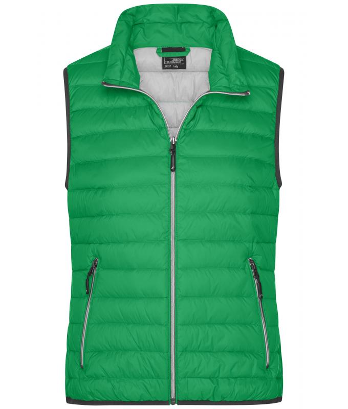 Damen Ladies' Down Vest Fern-green/silver 8494