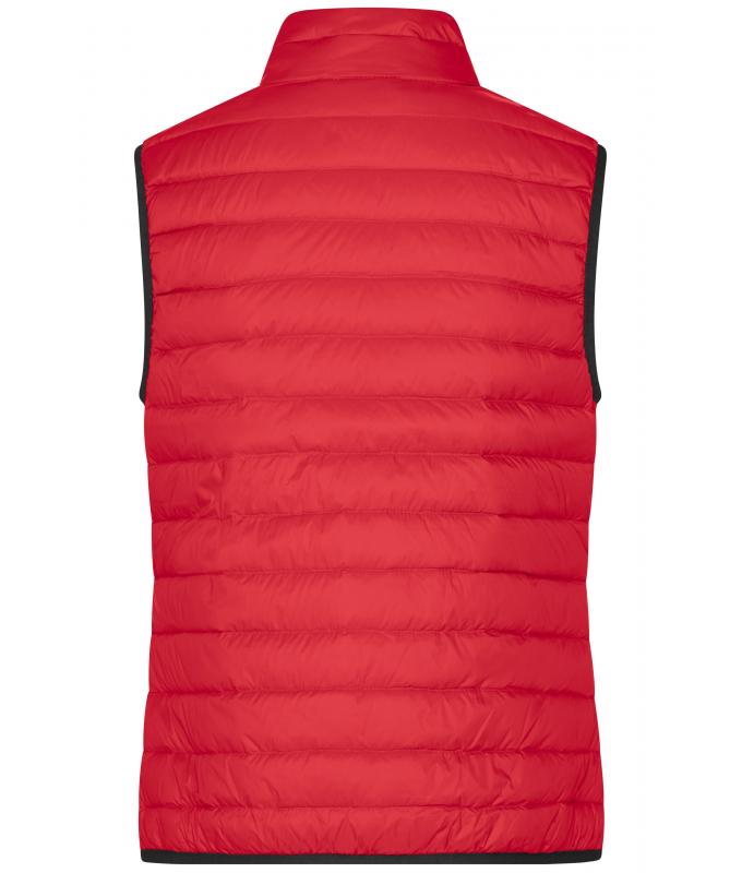 Ladies Ladies' Down Vest Red/silver 8494