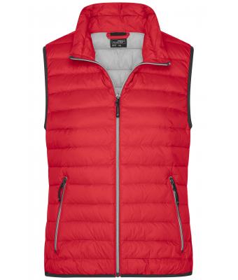 Ladies Ladies' Down Vest Red/silver 8494