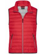 Damen Ladies' Down Vest Red/silver 8494