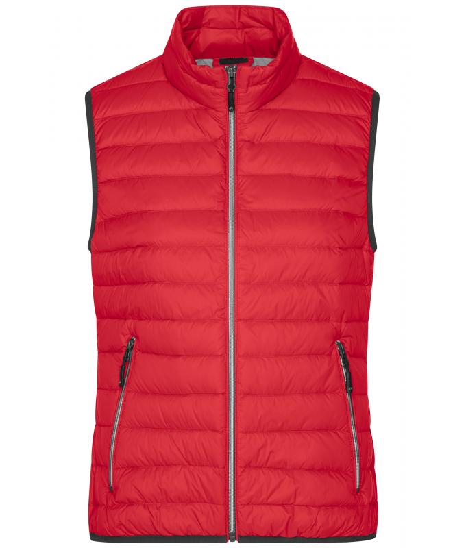 Damen Ladies' Down Vest Red/silver 8494