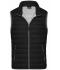 Homme Bodywarmer en duvet homme Noir/argent 8495