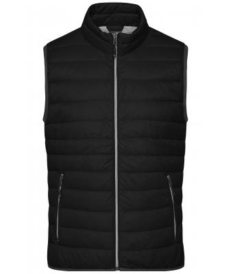 Homme Bodywarmer en duvet homme Noir/argent 8495