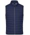 Homme Bodywarmer en duvet homme Marine/argent 8495