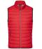 Homme Bodywarmer en duvet homme Rouge/argent 8495