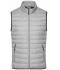 Homme Bodywarmer en duvet homme Argent-mélange/graphite 8495