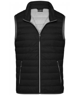 Men Men's Down Vest Black/silver 8495