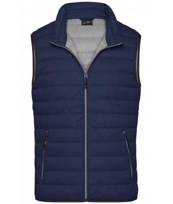 Men Men's Down Vest Navy/silver 8495