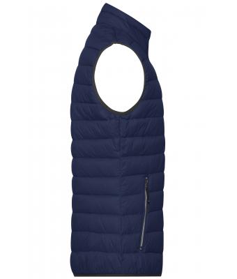 Men Men's Down Vest Navy/silver 8495