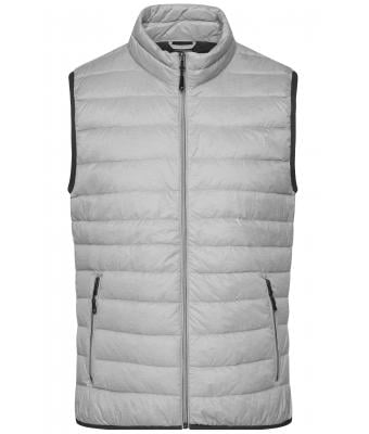 Men Men's Down Vest Silver-melange/graphite 8495