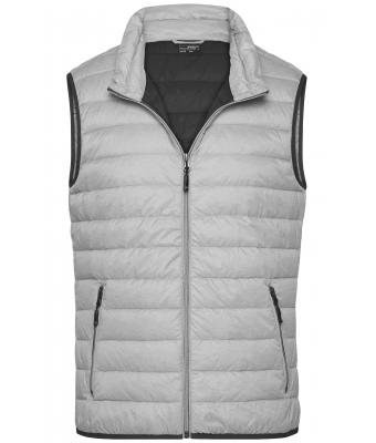 Heren Men's Down Vest Zilver-melange/grafiet 8495