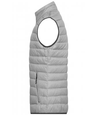 Heren Men's Down Vest Zilver-melange/grafiet 8495