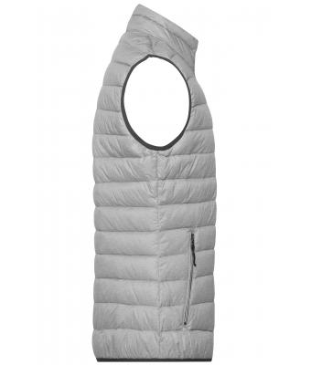 Heren Men's Down Vest Zilver-melange/grafiet 8495