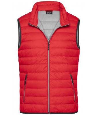 Heren Men's Down Vest Rood/zilver 8495