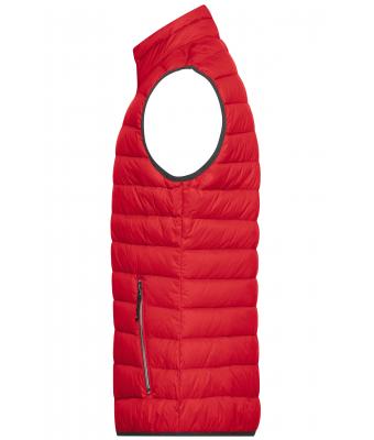 Heren Men's Down Vest Rood/zilver 8495