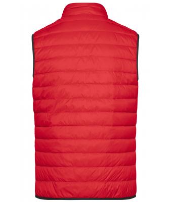 Heren Men's Down Vest Rood/zilver 8495