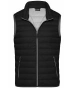 Herren Men's Down Vest Black/silver 8495