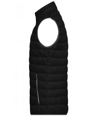Herren Men's Down Vest Black/silver 8495