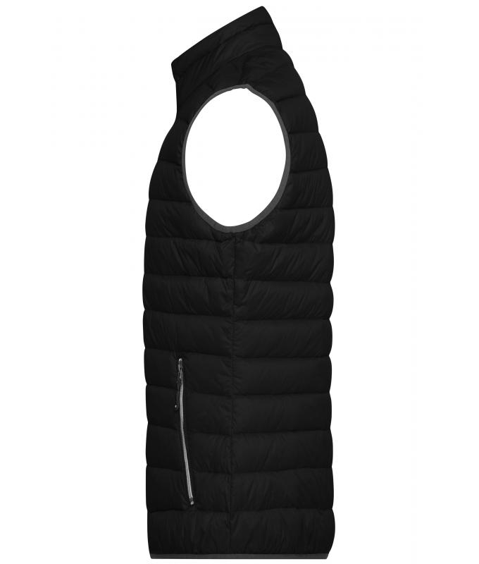 Herren Men's Down Vest Black/silver 8495