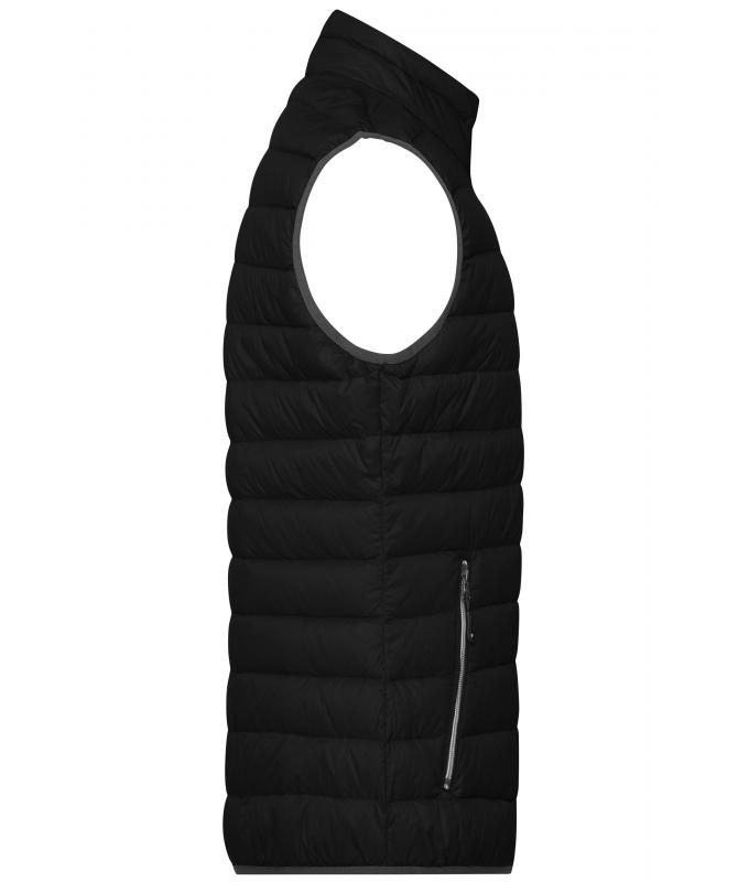 Herren Men's Down Vest Black/silver 8495