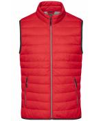 Herren Men's Down Vest Red/silver 8495