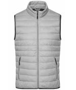 Herren Men's Down Vest Silver-melange/graphite 8495