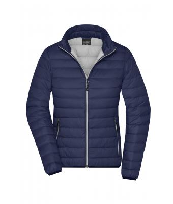 Dames Ladies' Down Jacket Navy/zilver 8496