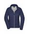 Dames Ladies' Down Jacket Navy/zilver 8496