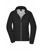 Femme Veste en duvet femme Noir/argent 8496