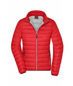 Femme Veste en duvet femme Rouge/argent 8496