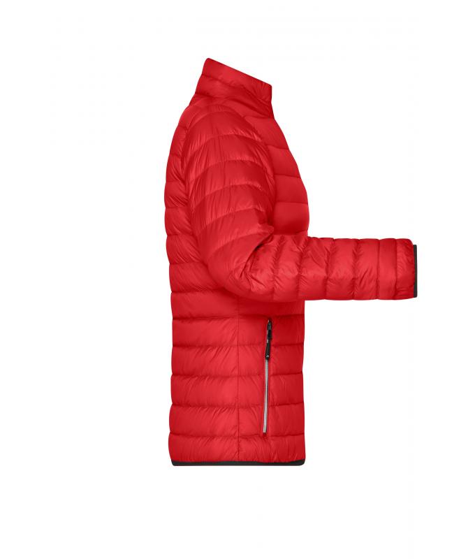 Femme Veste en duvet femme Rouge/argent 8496