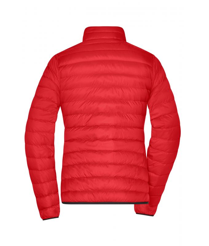 Femme Veste en duvet femme Rouge/argent 8496