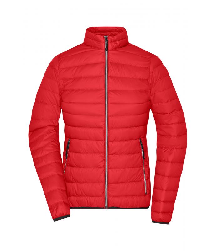 Femme Veste en duvet femme Rouge/argent 8496
