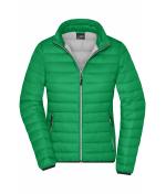 Femme Veste en duvet femme Vert-fougère/argent 8496