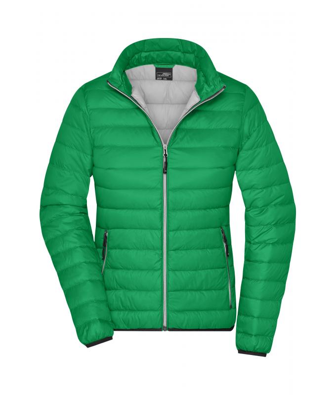 Femme Veste en duvet femme Vert-fougère/argent 8496
