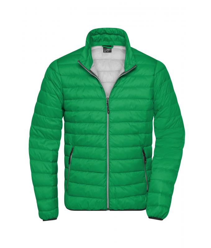 Men Men's Down Jacket Fern-green/silver 8497