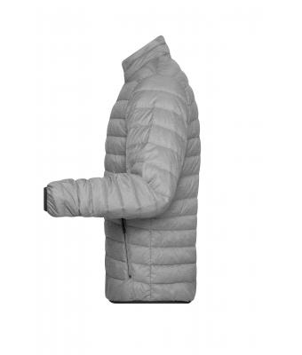 Heren Men's Down Jacket Zilver-melange/grafiet 8497
