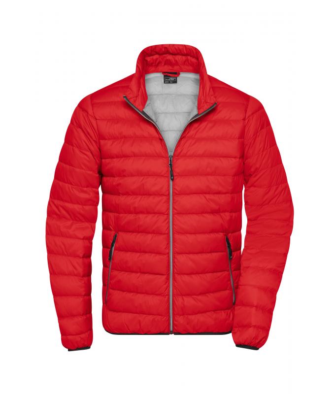 Men Men's Down Jacket Red/silver 8497