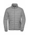 Homme Veste en duvet homme Argent-mélange/graphite 8497