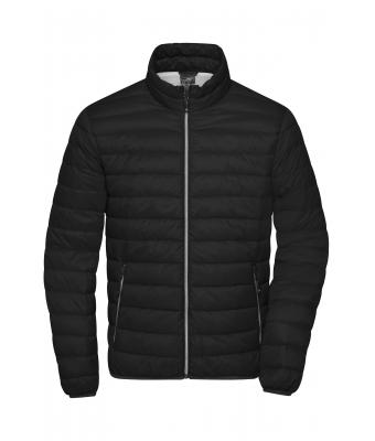 Homme Veste en duvet homme Noir/argent 8497