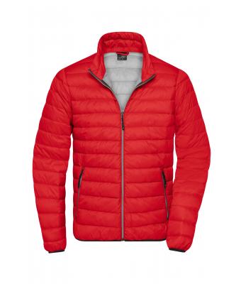 Homme Veste en duvet homme Rouge/argent 8497