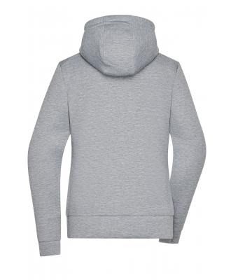 Damen Ladies' Hooded Jacket Light-melange 8612