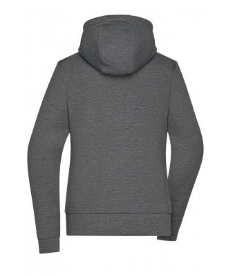 Dames Ladies´Hooded Jacket Donker-melange 8612