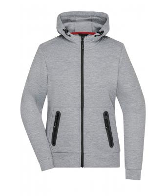 Dames Ladies´Hooded Jacket Licht melange 8612