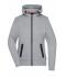Dames Ladies´Hooded Jacket Licht melange 8612