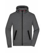 Herren Men's Hooded Jacket Dark-melange 8613