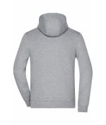 Herren Men's Hooded Jacket Light-melange 8613